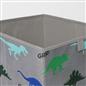 OHS Multi Pack Dinosaur Print Storage Boxes Folding Set Square Easy Space Cube