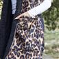 OHS Fleece Pocket Scarf Leopard Autumn Fluffy Sherpa Winter Wrap Hand Warmer