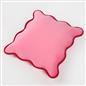 OHS Scallop Edge Cushion Covers Matte Velvet Square Pillowcases Filled Multipack