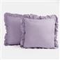 OHS Frill Cushion Covers Faux Linen Soft Square Pillowcases Home Decor Multipack