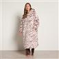 OHS Animal Prints Hoodie Blanket Sherpa Lined Fleece Wearable Throw