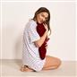 OHS Hearts Short Pyjama Set Womens Jersey Button Through Nightwear Loungewear