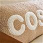 OHS Slogan Scatter Pillow Soft Boucle Sofa Bed Decor Filled Cushion Back Support