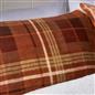 OHS Autumn Check Bedding Set Tartan Sherpa Fleece Duvet Cover with Pillowcase