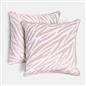 OHS Zebra Print Cushion Covers Matte Velvet Soft Luxury Square Pillowcases