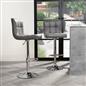 Bar Stool Faux Leather Adjustable 2 Kitchen Breakfast Counter Swivel Seat Chair