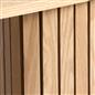 OHS Madison Console Table Ribbed Engineered Wood Entryway Display Unit Decor