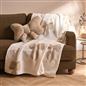 OHS Bows Throw Blanket Soft Polar Fleece Winter Thermal Bedspread Home Decor