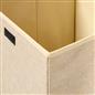 OHS Laundry Basket Faux Linen Folding Hamper Bag Clothes Bin Storage with Lid