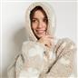 OHS Teddy Marl Dressing Gown Prints Ladies Warm Womens Loungewear Bathrobe