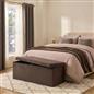 OHS Folding Ottoman Storage Box Footstool Tub Space Saving Velvet Seat