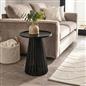 OHS Ivy Side Table Slatted Engineered Wood Living Room Bedroom Bedside