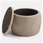 Ottoman Storage Stool Matte Velvet Pleated Home Decor Vanity Pouffe Chair Seat