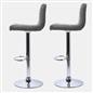 Bar Stool Faux Leather Adjustable 2 Kitchen Breakfast Counter Swivel Seat Chair