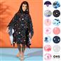 Kids Poncho Beach Towel Hooded Quick Dry Microfibre Holiday Swimming Absorbent
