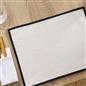 OHS Piped Trim Table Mats Runner Set Matte Velvet Placemats Home Decor