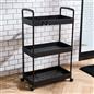 OHS Trolley Cart 3 Tier Roll Bathroom Storage Portable Kitchen Home Organiser
