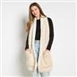 OHS Teddy Fleece Scarf Long Thermal Soft Pockets Hand Neck Warmer Marl Wrap