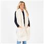 Braided Fleece Scarf Long Supersoft Thermal Pockets Shawl Wrap Hand Neck Warmer