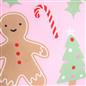 OHS Gingerbread Man Bedding Set Kids Xmas Reversible Duvet Cover with Pillowcase