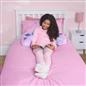 Unicorn Cuddle Cushion Teddy Fleece Reading Bed Pillow Chair Back Support Arms