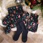 OHS Print Winter Gift Set Hot Water Bottle Socks Eye Mask Scrunchie Hand Warmer