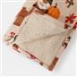 Autumn Gonk Throw Over Fleece Bed Sofa Sherpa Soft Warm Blanket Plush Pumpkin