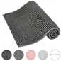 Brentfords Noodle Bath Mat Non Slip Shower Soft Highly Absorbent Chenille Shaggy