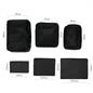 OHS Travel Bag Packing Cube Set Hand Luggage Suitcase Pouch Organiser 10pc Black