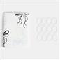 OHS Bows Shower Curtain with 12 Hooks Mould Proof Bathtub Curtains