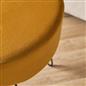 Dressing Table Stool Velvet Round Makeup Vanity Seat Chair Metal Legs Pouffe