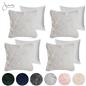 OHS Fluffy Cushion Covers 2 Pack Soft Fleece Square Pillowcases Home Decor
