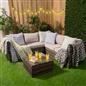 Geo Tile Throw Over Bed Blanket Travel Garden Chair Soft Fleece Warm Bedspread