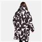 OHS Drying Changing Robe Geo Print Sherpa Lined Water Resistant Oversize Coat