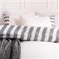 OHS Stripe Edge Bedding Set Microfibre Duvet Cover with Pillowcase