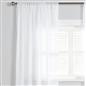 OHS Linen Look Voile Net Curtains 2 Panels Rod Slot Top Pair Home Set 55x87