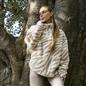 OHS Zebra Half Zip Hoodie Teddy Fleece Winter Thermal Jumper Pullover