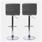 Bar Stool Faux Leather Adjustable 2 Kitchen Breakfast Counter Swivel Seat Chair