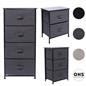 OHS Fabric Cabinet Bedside 2/3/4/5/6 Drawers Storage Unit Clothes Home Organiser