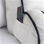 OHS Piped Edge Reading Pillow with Head Rest Super Soft Back Support Bed Sofa