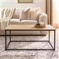 OHS Coffee Table Marble Bedside End Living Room Modern Metal Frame Home Decor