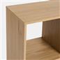 OHS Dallas Cube Storage Wood Effect Bookcase Freestanding Open Shelf Unit