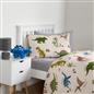 Dino Duvet Cover Bedding Set Reversible with Pillowcase Quilt Junior Single