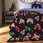 OHS Xmas Flannel Throw Kids Soft Fleece Travel Blanket Winter Thermal Bedspread