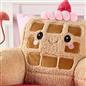 OHS Character Cuddle Cushion Soft Fleece Reading Pillow with Arms Bed Chair