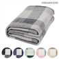 OHS Tartan Blanket Throw Fleece Large Polar Check Warm Soft Bed