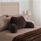 OHS Teddy Fleece Reading Pillow Cuddle Cushion with Arms Lumbar Bed Chair