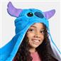 OHS x Stitch Kids Hooded Scarf Novelty Fleece Pocket Winter Wrap Hand Warmer 