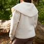 OHS Waterfall Short Cardigan Teddy Fleece Open Front Wrap Loungewear Outwear