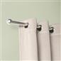 OHS 70-120cm Curtain Pole Extendable Metal 16mm Ball Trumpet Twist Finnials